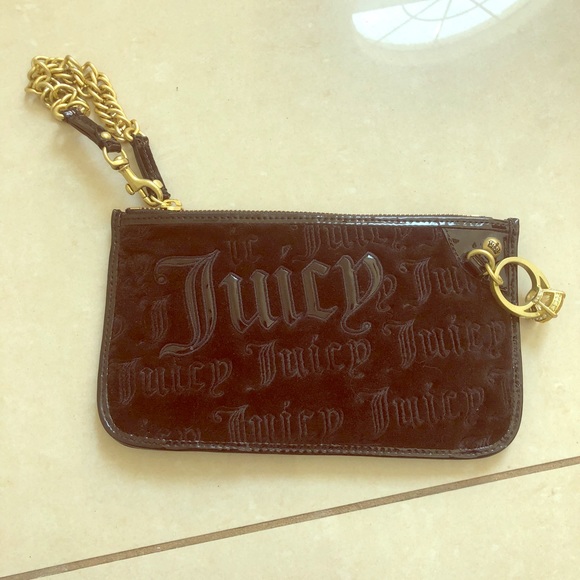 Juicy Couture Handbags - Juicy Couture wrist black velvet wristlet
